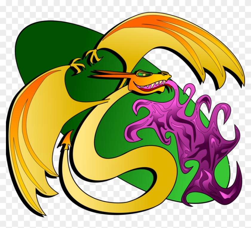 Dragon Serpent Legendary Creature Cartoon - Clip Art #1381861