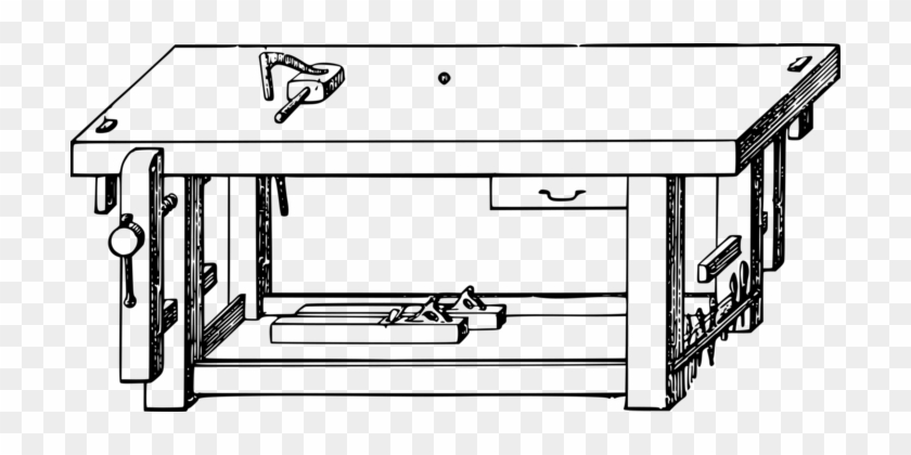 Woodworking Workbench Table Tool Carpenter - Workbench Clipart #1381874