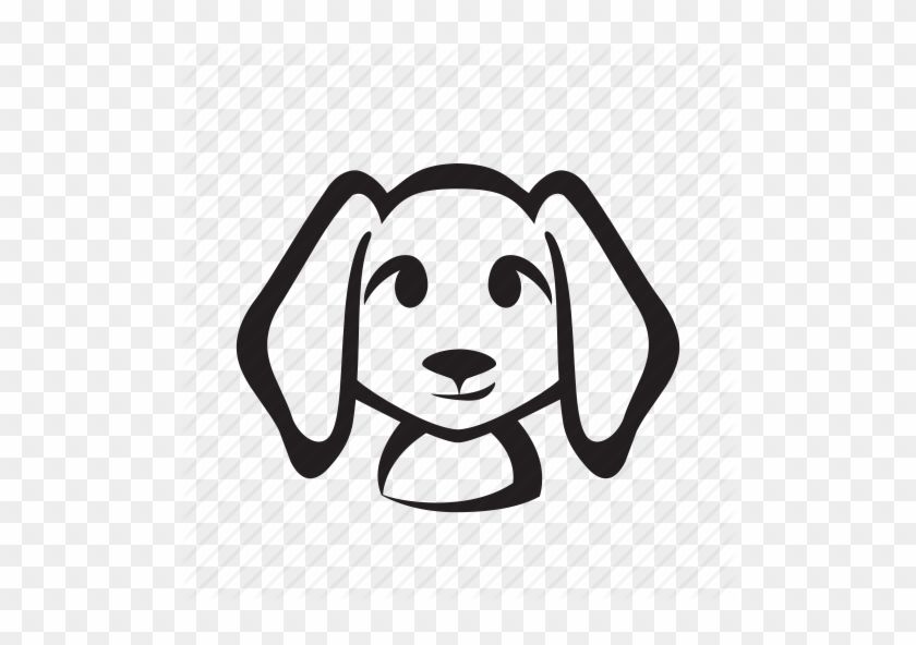 Cute Dog Silhouette At Getdrawings Com Free For Personal - Cute Dog Icon Png #1381943