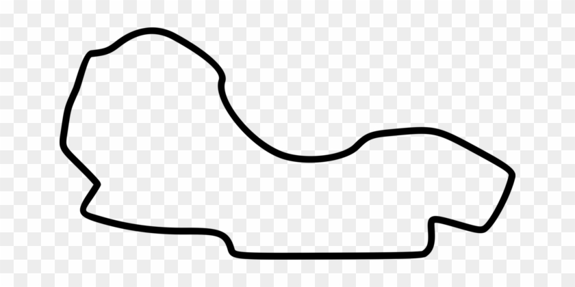 Melbourne Grand Prix Circuit 2018 Australian Grand - Melbourne F1 Race Track Outline #1381964