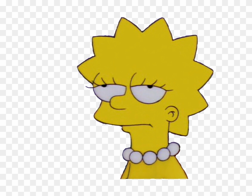 Simpsons Stupid Society - Lisa Simpson Sad Png.