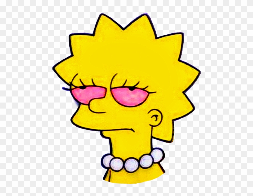 Simpsons Stupid Society - Lisa Simpson Sad #1381971