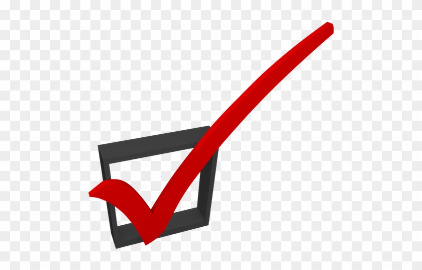 Red Check Mark Box Approved Good Accepted Rating Feedback - Box With Red Check Mark #1382035