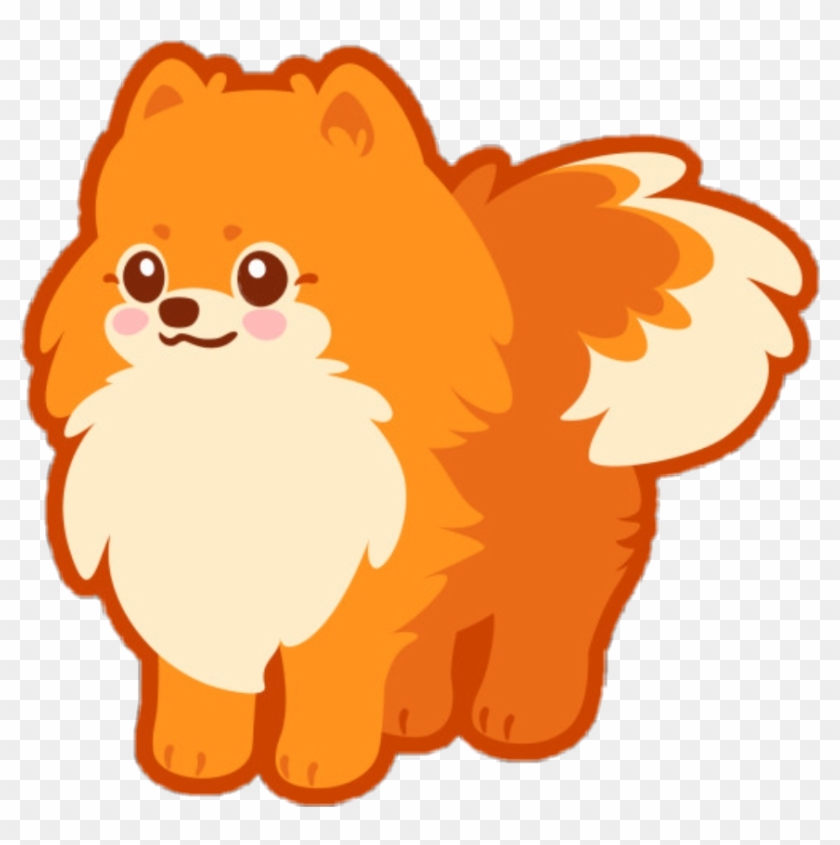 Its A Lil Pompom Doggo - Kawaii Pomeranian Art #1382094