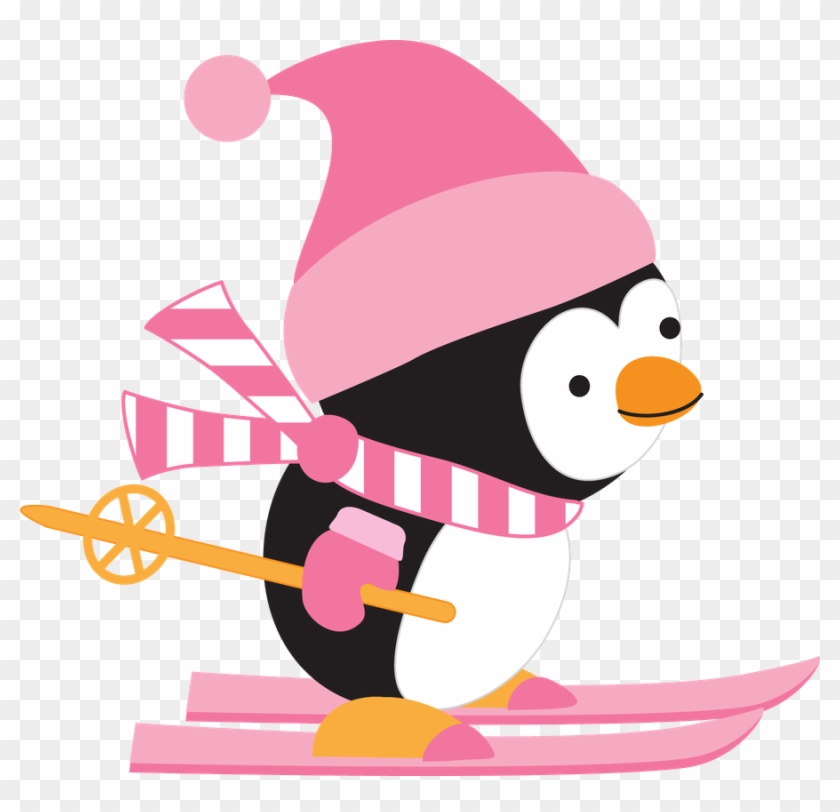 Say Hello Painted Christmas Cards, Christmas Yard, - Cute Penguin Clipart Snow #1382100