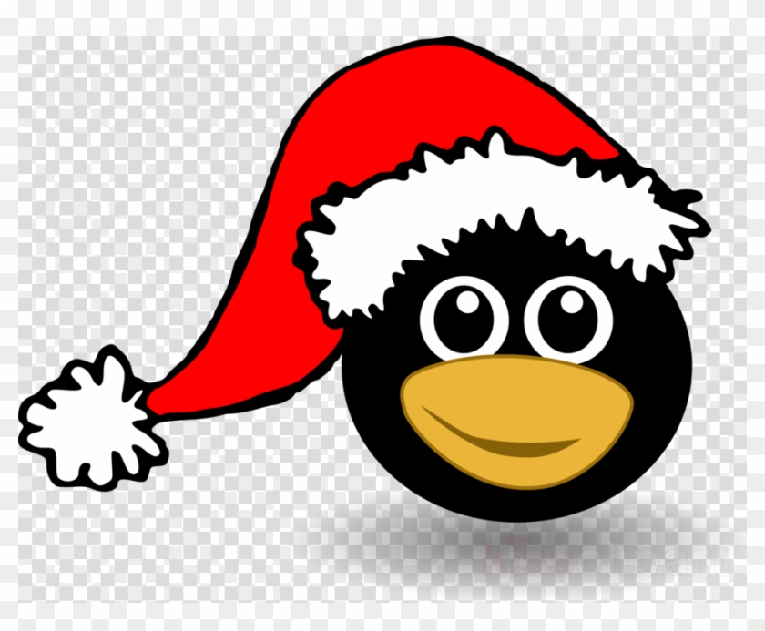 Santa Hat Clipart Santa Claus Santa Suit Clip Art - Penguin Santa Yard Sign #1382264