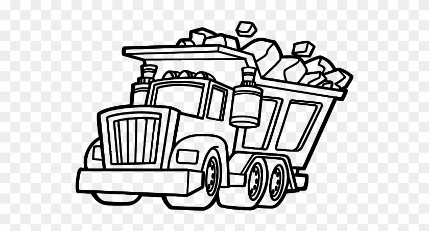 Dibujo Coloring Tipper Truck Drawing Pictures Png Dibujo - Camion De Volteo Dibujo #1382299