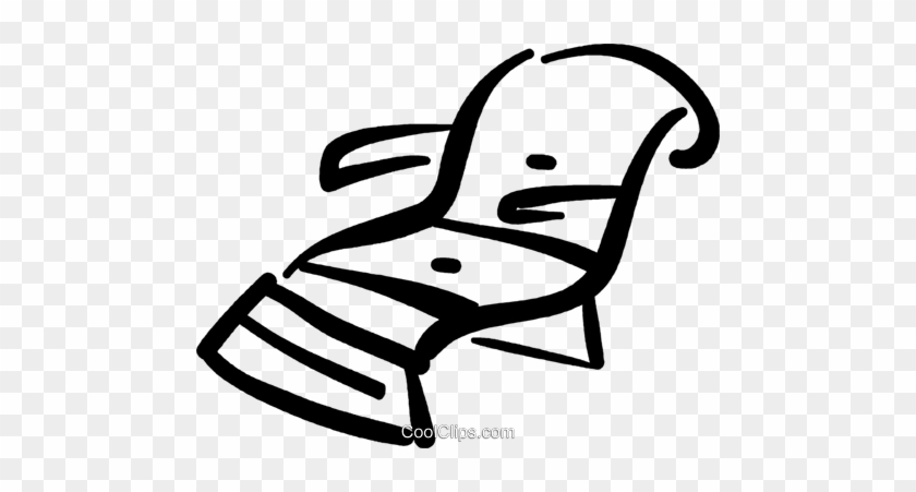 Lawn Chair Royalty Free Vector Clip Art Illustration - Chair #1382320