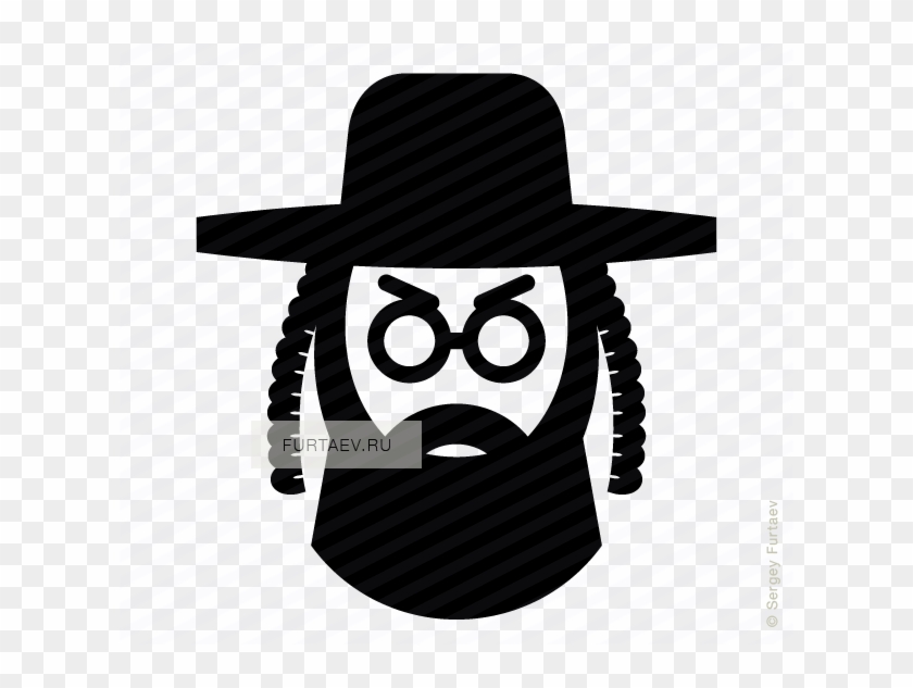 Jew Vector Clipart Orthodox Judaism - Jewish Man Icon #1382394