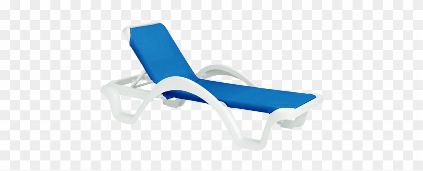 Clipart Download Grosfillex Plastic Resin Chaise Lounge - Blue #1382404