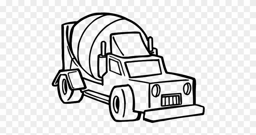 Cement Mixer Truck Coloring Page Coloringcrew Com - Leo El Pequeño Camion Para Colorear #1382440