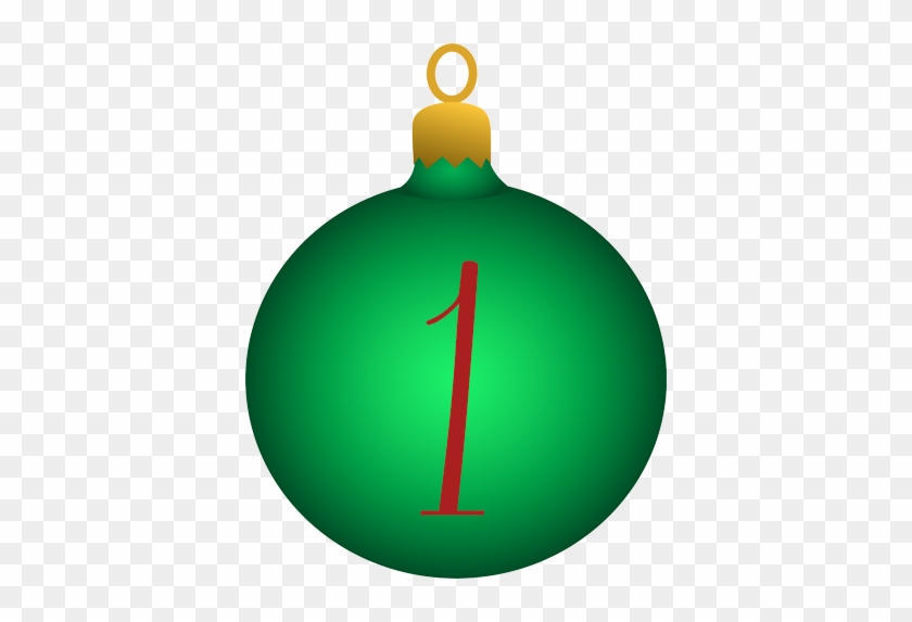 Celebrate Jesus' Birthday - Green Christmas Ornament Clipart #1382488