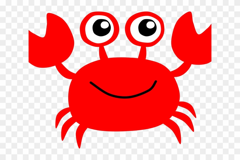 Crab Clipart Red Crab - Cangrejo De Mar Animado #1382560