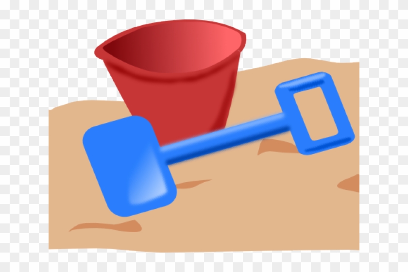 Sand Castle Clipart Animated - Cartoon Bucket And Spade #1382572