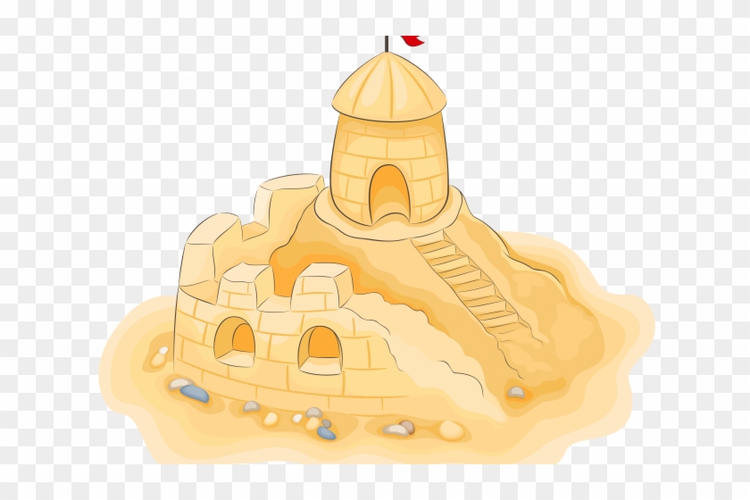Sand Castle Clipart Sand House - Sand Castle Clipart Png #1382574