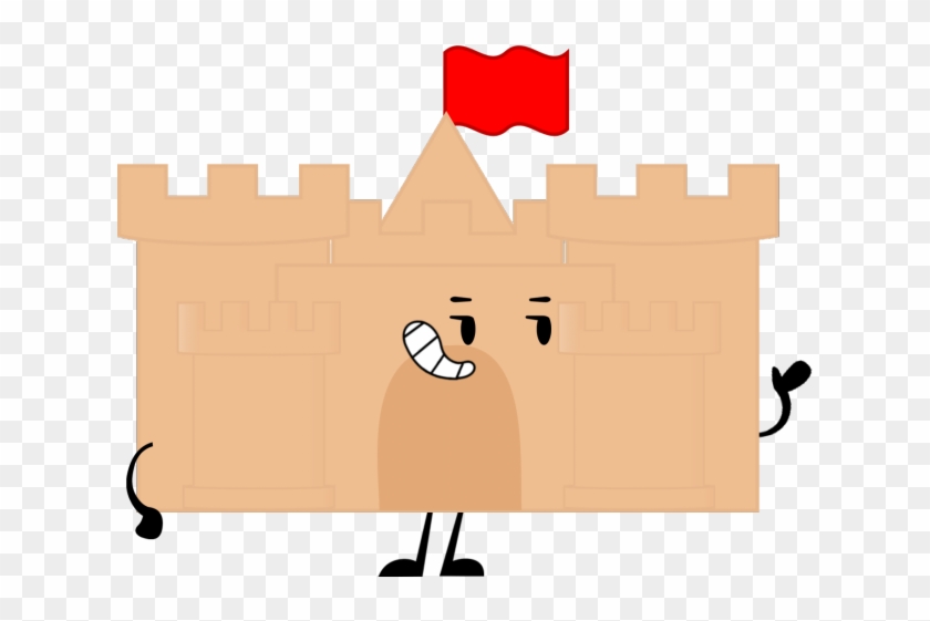 Pixel Clipart Sandcastle - Bfdi Sand Castle #1382575