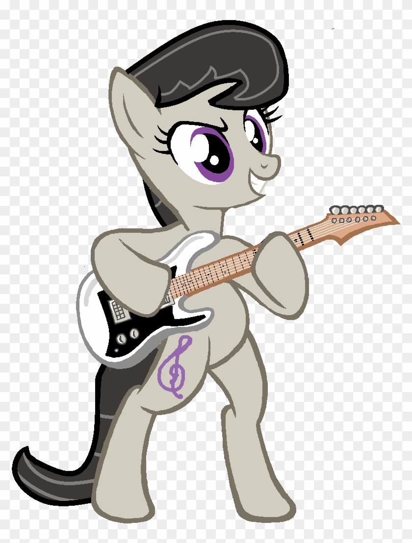 Grapefruitface1, Derpibooru Exclusive, Guitar, Octavia - Cartoon #1382576