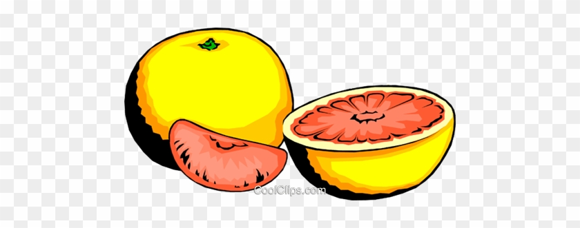 Grapefruit And Slices Royalty Free Vector Clip Art - Pamplemousse #1382578