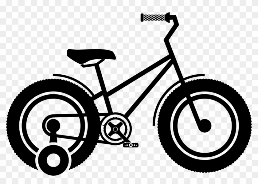 All Photo Png Clipart - Bike With Training Wheels Drawing #1382727