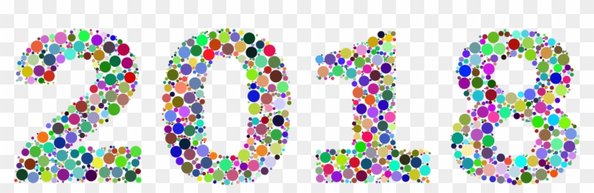 2018 Typography Fireworks Plants - 2018 Clipart #1382893