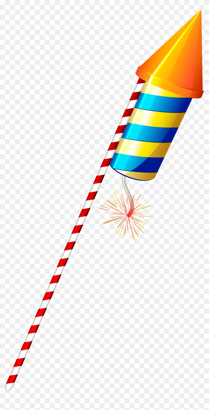 Fireworks Clip Firecracker - Diwali Crackers Rocket Png #1382913