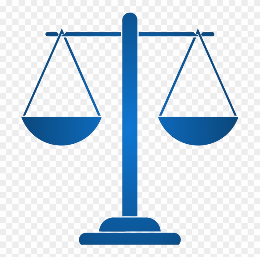 Computer Icons Measuring Scales Lady Justice Download - Scale Icon Png Blue #1382922