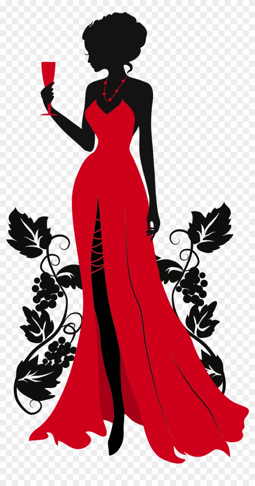 Lady Clipart Bartender - Fashion Silhouette #1382924