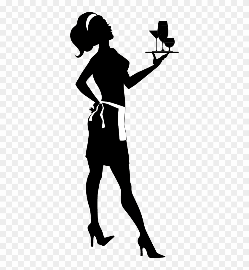Pin Up Girl Google - Female Bartender Silhouette Png #1382943