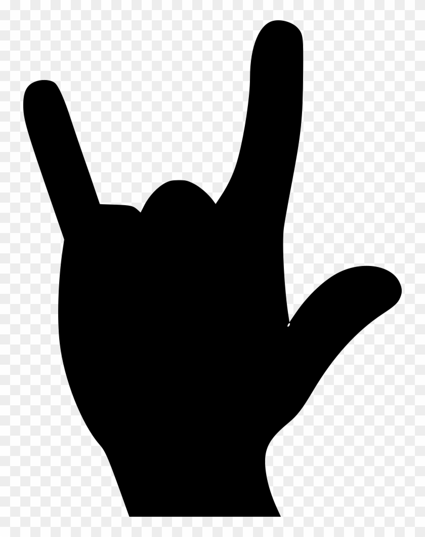 Rock Fingers Comments - Rock On Hand Svg #1383144