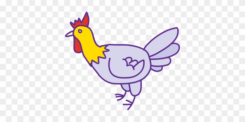 Chicken Cartoon Drawing Line Art Download - Hewan Kartun Ayam #1383183