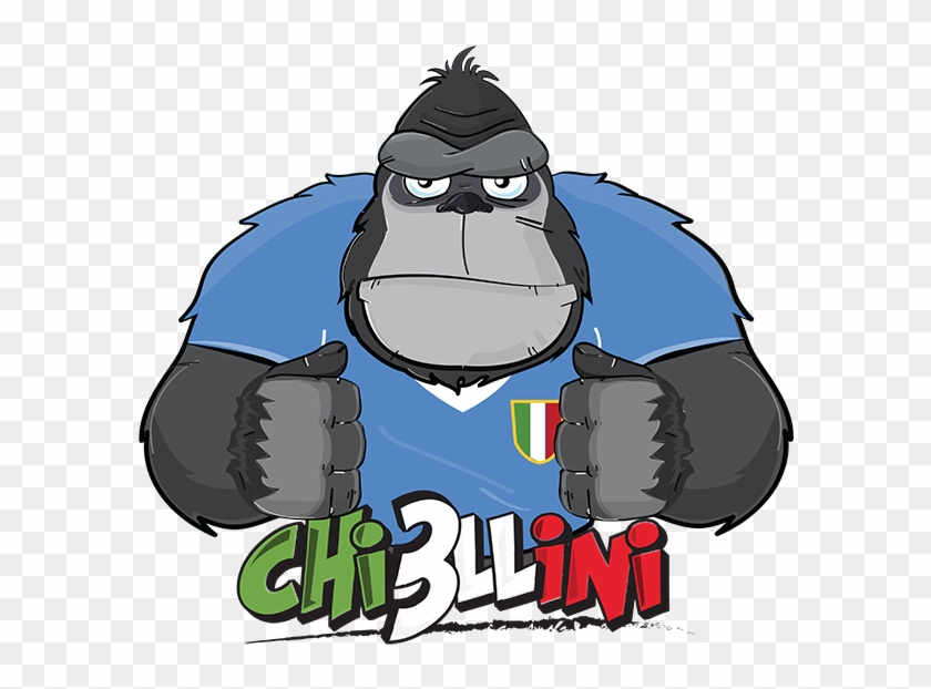 Logogorilla - Giorgio Chiellini Caricature Black & White #1383273