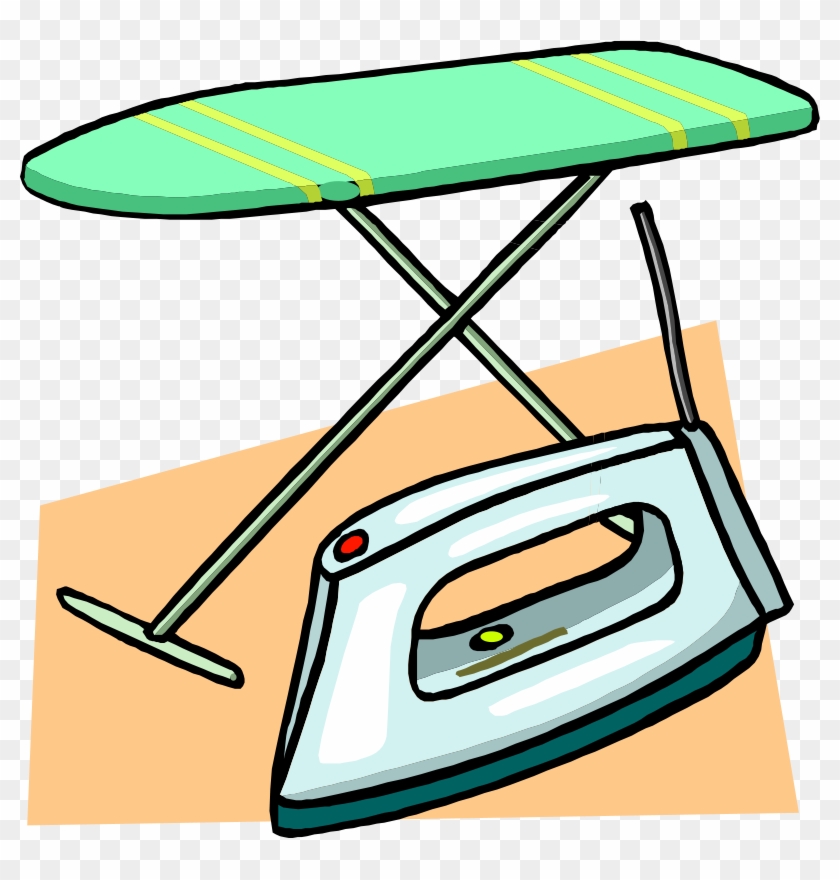 Ironing Board And Iron Clip Art Download - Iron Clipart #1383316