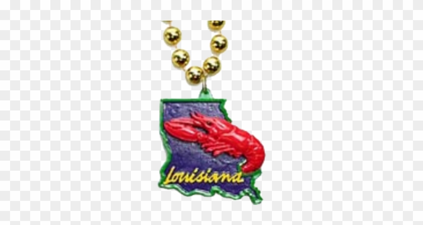 La State Crawfish Mardi Gras Bead - Louisiana #1383331