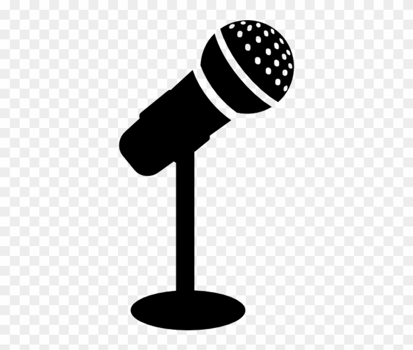 Go To Image - Microphone Stand Icon Png #1383424