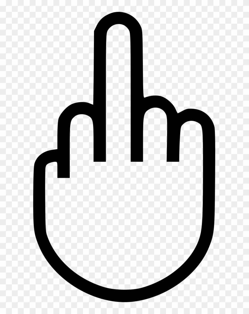 Finger Clipart Svg - Pixel Middle Finger Png #1383441