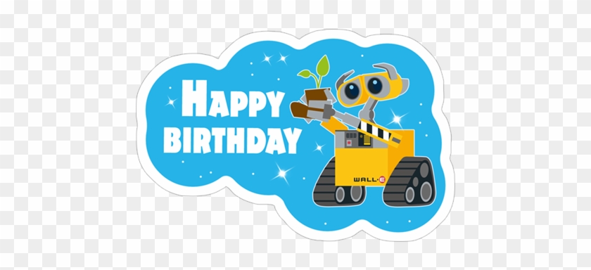 Viber Sticker Wall E Wall E Happy Birthday Free Transparent Png Clipart Images Download