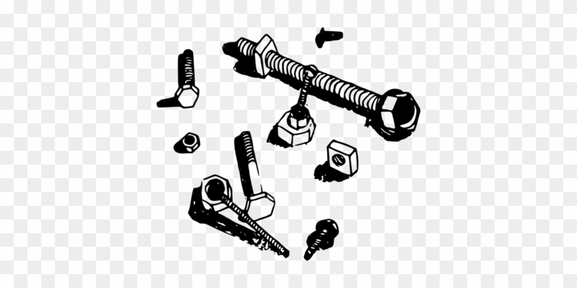 Nut Bolt Screw Computer Icons Astm A490 - Pile Of Nuts And Bolts Clipart #1383479