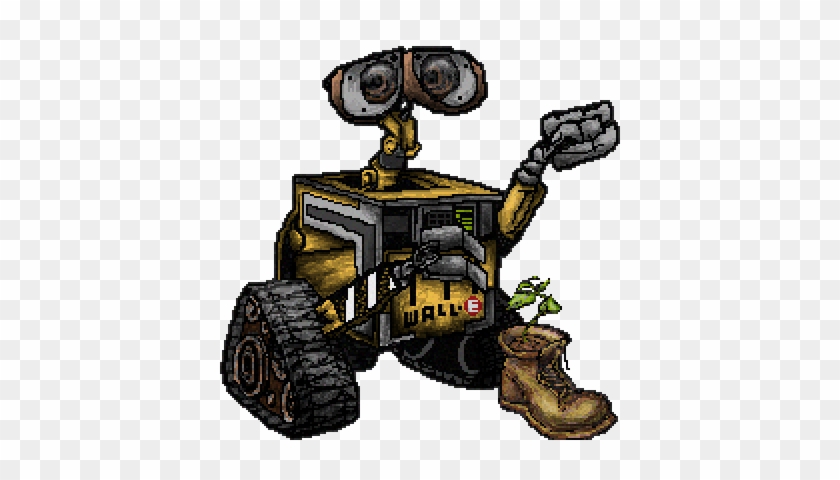 Pixel Art Wall E Wall E Color Plant Boot Pixar By Ivorymalinov - Art #1383513