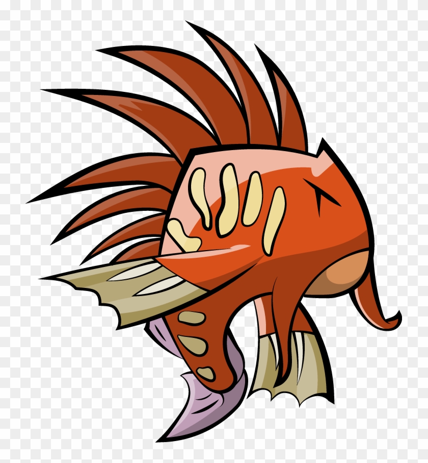 Fish Illustration That Appears As A Character In The - Video Game #1383583