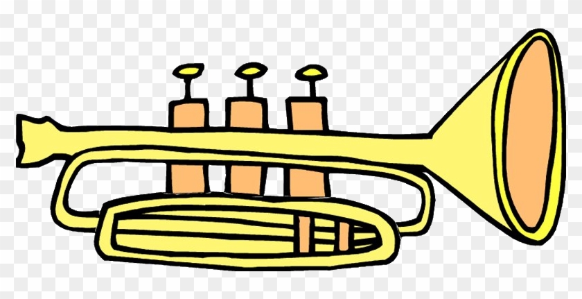 Trumpet Music Clip Art - Cartoon Trumpet #1383624
