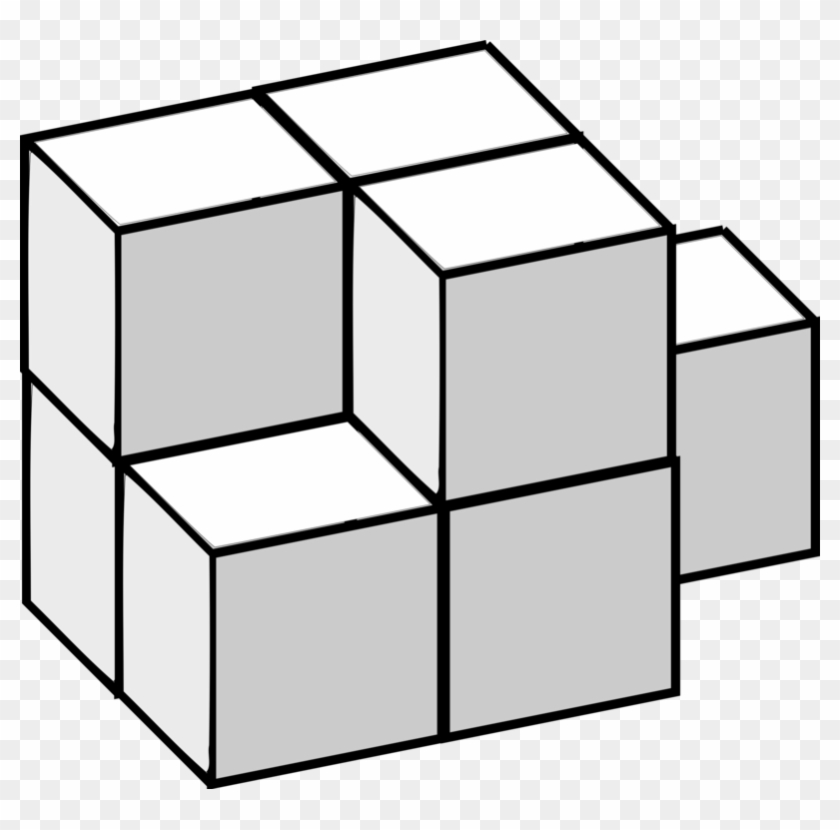 Puzzle Cube Three-dimensional Space Computer Icons - Three Dimensional Cube #1383835