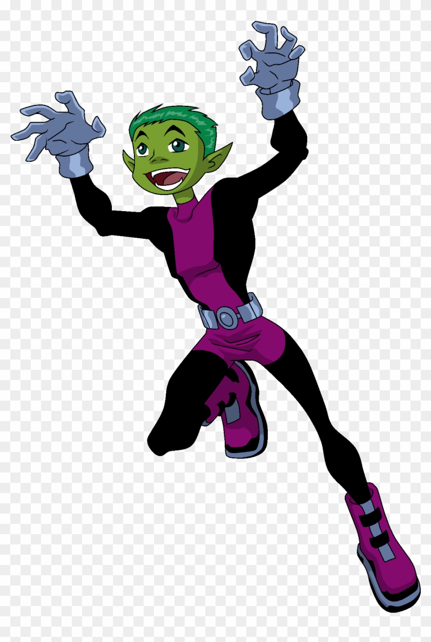 Beast Boy Crouch Pose By Scintillant-h - Teen Titans Beast Boy Pose #1383884