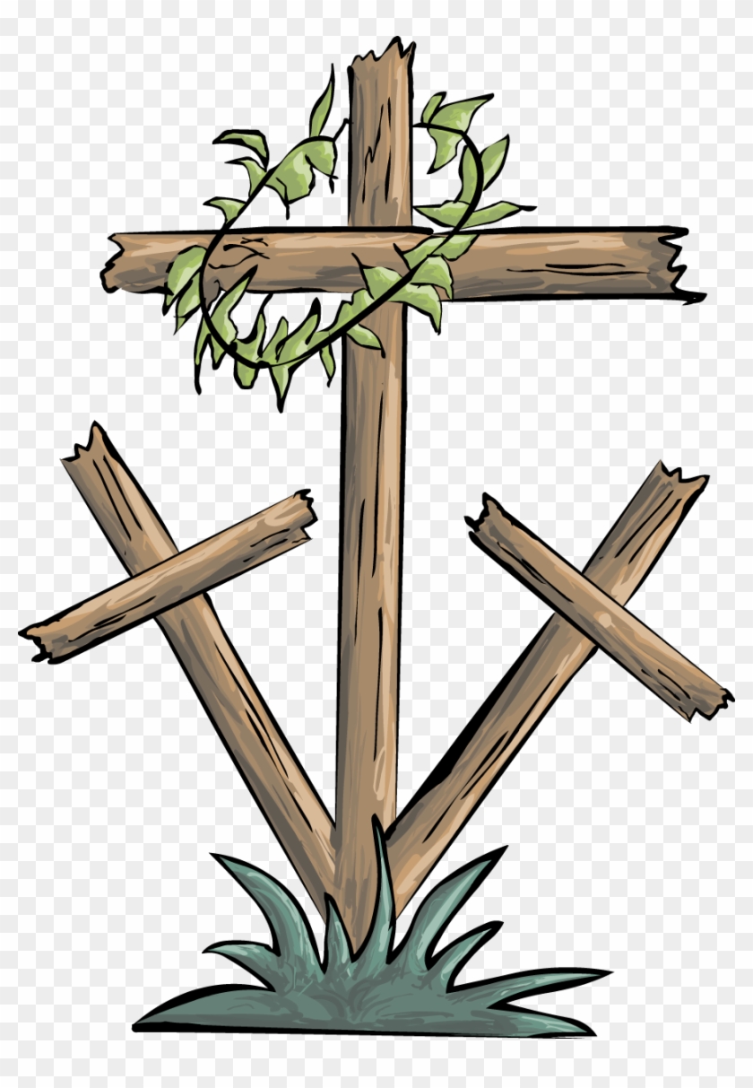 Christian Cross Crown - Good Friday Cross Clipart #1383908