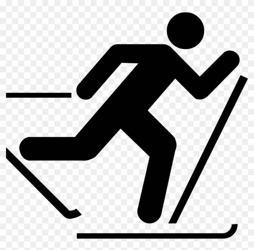 Cross-country Skiing Trail Ski Touring Clip Art - Cross-country Skiing #1384177