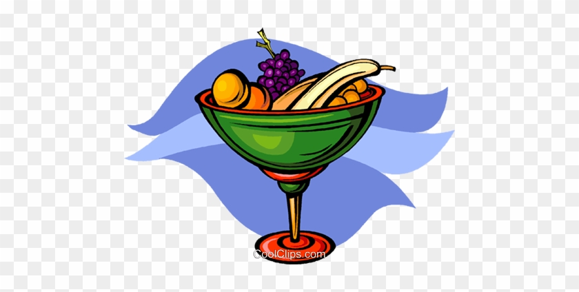 Bowl Of Fruit Royalty Free Vector Clip Art Illustration - Classic Cocktail #1384199