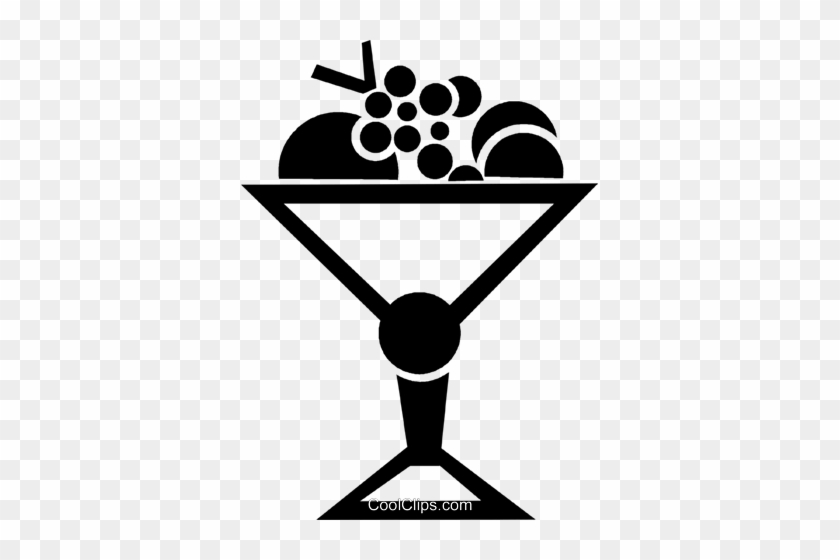 Fruit Bowl Royalty Free Vector Clip Art Illustration - Fruit Bowl Royalty Free Vector Clip Art Illustration #1384204