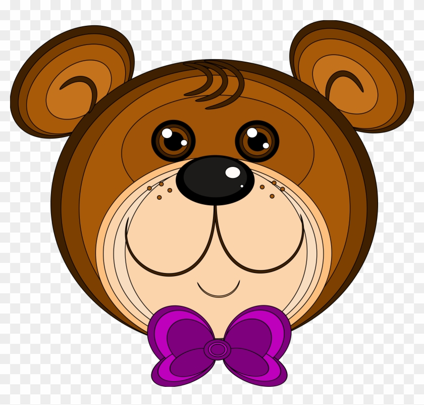 Teddy Bear Giant Panda Baby Grizzly Brown Bear - Teddy Bear Head Vector #1384224