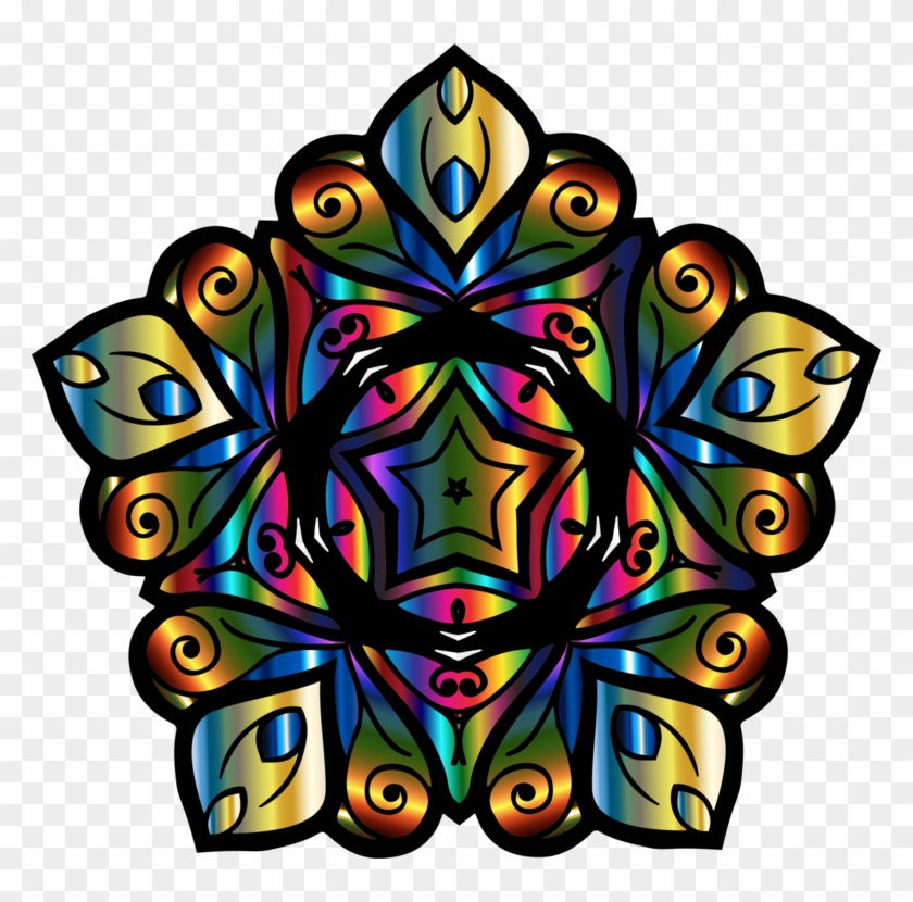 Symmetry Art Kaleidoscope Circle Drawing - Symmetry #1384276