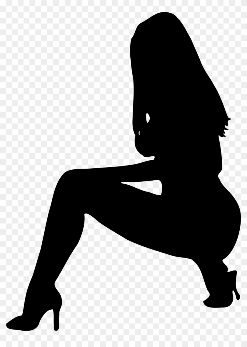 Svg Free Library Clipart Woman Silhouette - Clip Art Silhouette Woman #1384295