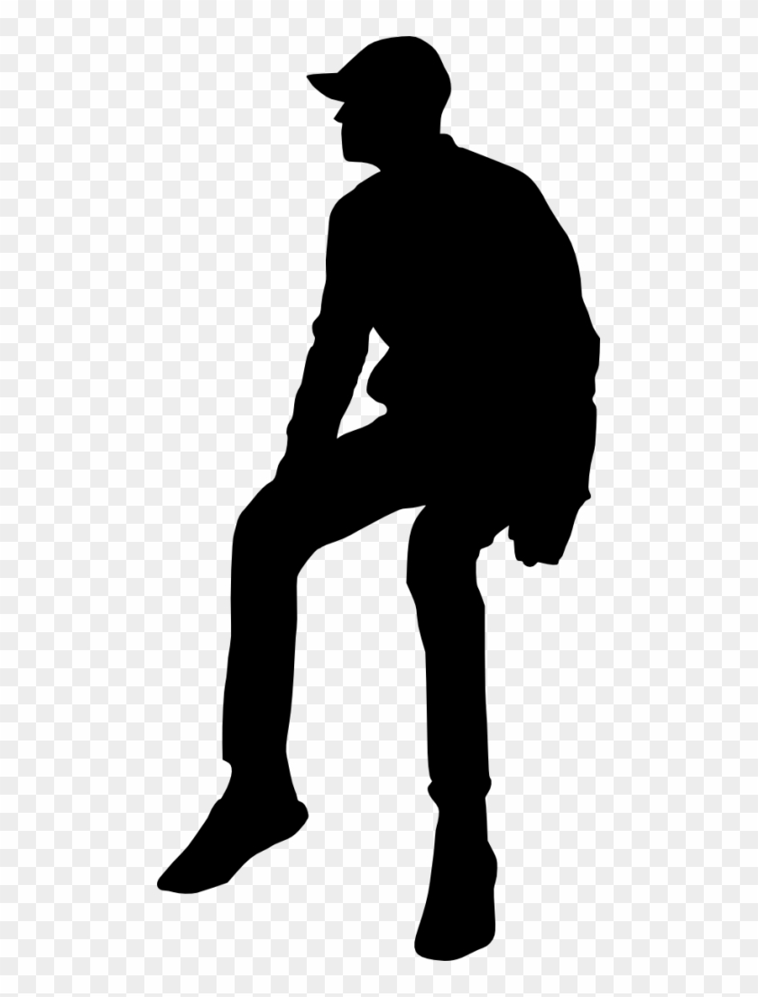 575 × 1200 Px - Silhouette Man Sitting Png #1384296